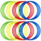 24 Pack Agility and Speed Training Rings for Trainers, Gyms, Athletics, Exercise (15.75 Inches)